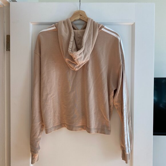 Adidas 3-Stripe Cropped Hoodie - Picture 2 of 3